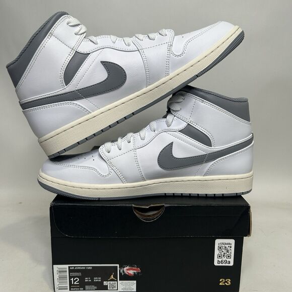 Nike Shoes Air Jordan 1 Mid Retro “Neutral Grey” 2024 - Picture 3 of 6